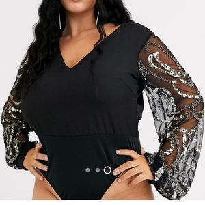 Womens sequence mesh bodysuit